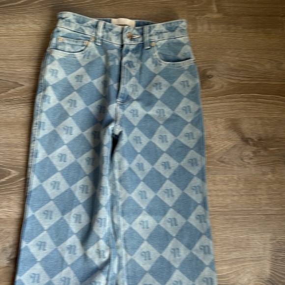 NEW NANUSHKA Zoey logo-print high-rise kick-flare jeans - Picture 6 of 15